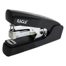 Eagle Premium Stapler Low Force Flat Clinch 30 Sheet Capacity Black