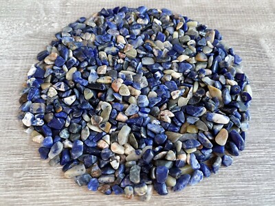 Grade A++ Sodalite Semi Tumbled Gemstone Mini Chips 6 -12mm,Wholesale Bulk Lot