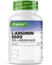 L-Arginina 365 Capsule - 6000 mg - Alto Dosaggio - Aminoacido - Resistenza - Vegan