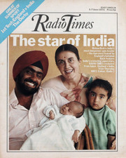 RADIO TIMES 1 JUNE 1974 . CRICKET FIRST TEST COVER . FRANK BELLAMY ILLUSTRATION