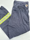 Carhartt FR 36x30 Flame Resistant Navy Blue Work Pants 63685-20 HiVis Reflective