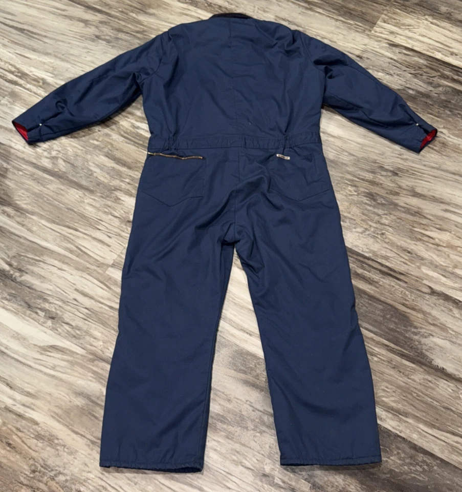 VTG Walls Blizzard Pruf Coveralls Blue Hunting Insulated Jumpsuit USA 2XL? Read - Image 2 of 4