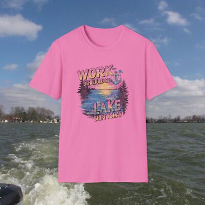 Funny Lake Boat Shirt - Brand: Captain Jareds (Work Schedule Me For Lake Shift)