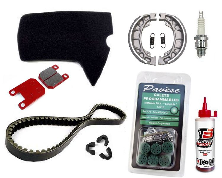 Kit entretien pour scooter Peugeot Ludix 50cc complet avec bougie et filtres
