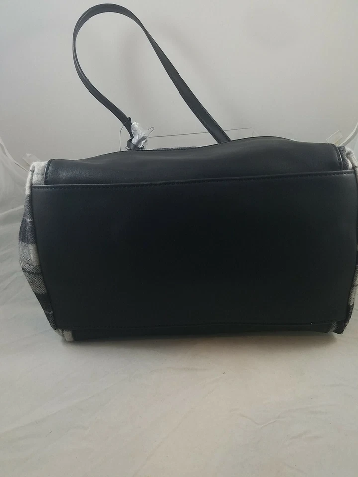 Bolso de Mano Danielle Nicole Color-Block Gris Negro Lana a Cuadros $88.00 Nuevo con Etiquetas Foto 3 de 4