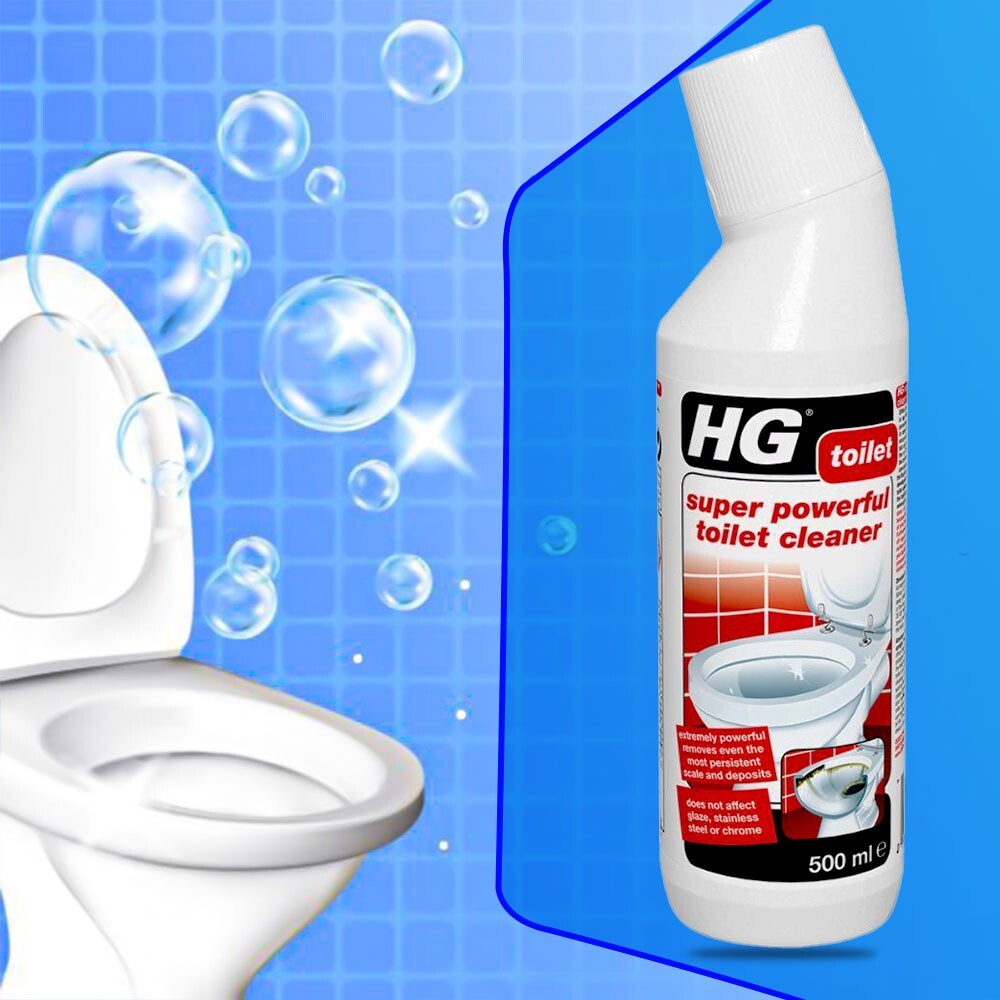 HG Super Power Toilet Cleaner 500ml Extremely Effective Toilet Cleaning ...