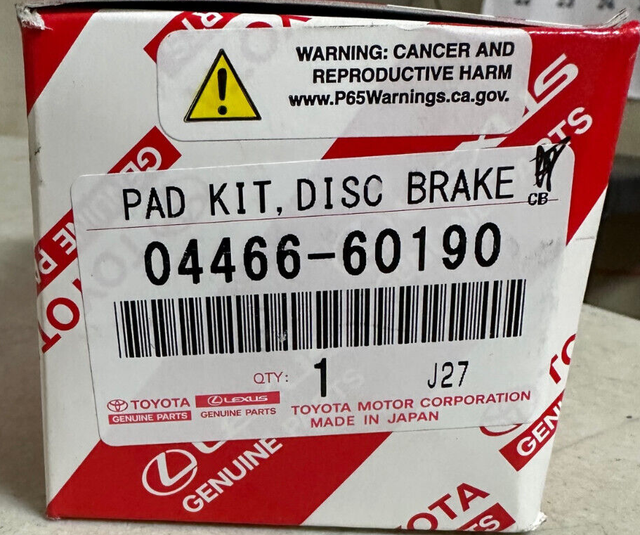 LEXUS REAR BRAKE PADS 0446660190 for sale online eBay