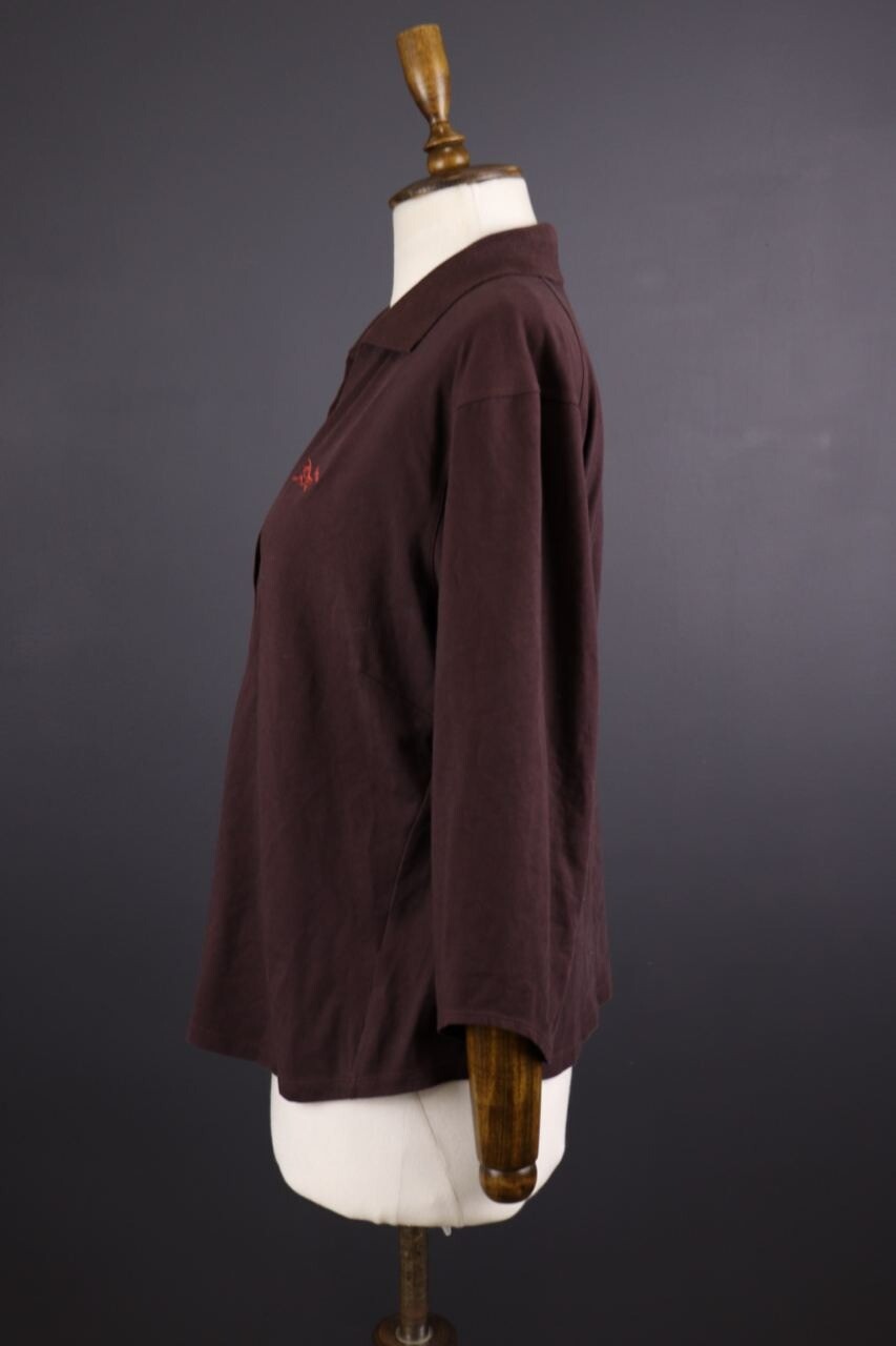 T shirt top Arc'teryx marrone maniche corte outdoor lagenlook taglia XL