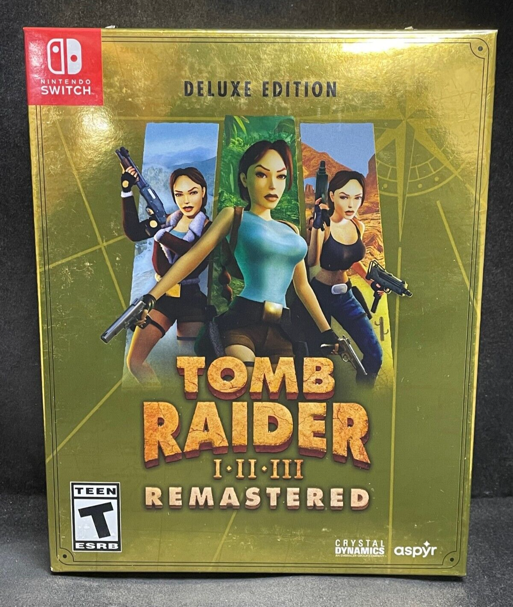 Tomb Raider I-III Remastered: Deluxe Edition (Nintendo Switch) NEW