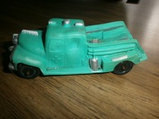 Vintage Auburn Rubber Green Pick Up Truck Rubber 5” long Made in USA