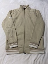 Vintage Sean John Zip Up Jacket Mens Large Beige