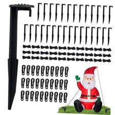 30 Sets Inflatable Stakes Replacement Set, Inflatable Tent Yard Black-30pcs