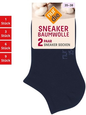 Nur Die Damen Socken Strümpfe Soft Baumwolle Sneakersocken Multi-Pack Füßlinge