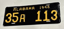1948 ALABAMA LICENSE PLATE NICE