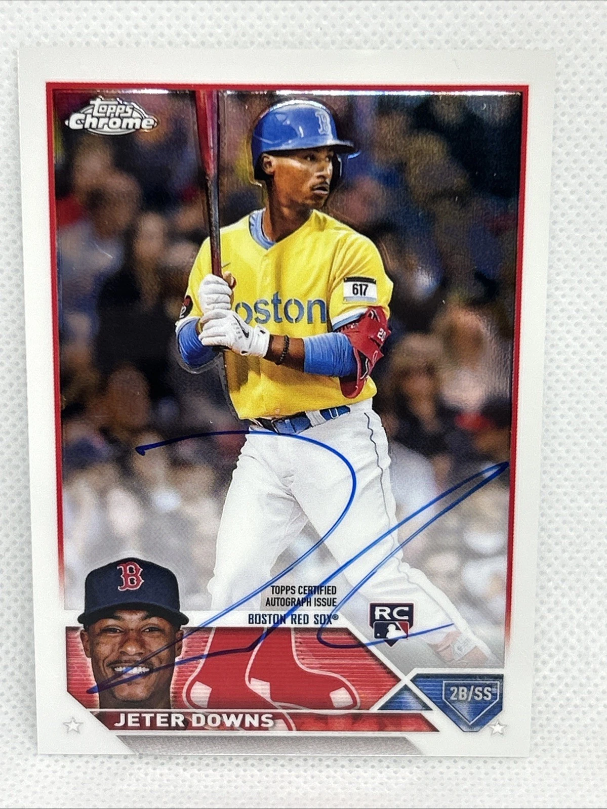 JETER DOWNS 2023 Topps Chrome Rookie Auto #RA-JDO Auto RC
