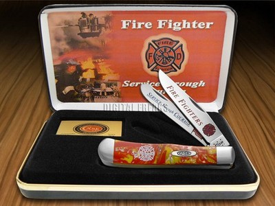 Case xx Knives Firefighter Trapper Fire In The Box Corelon CAT-FF