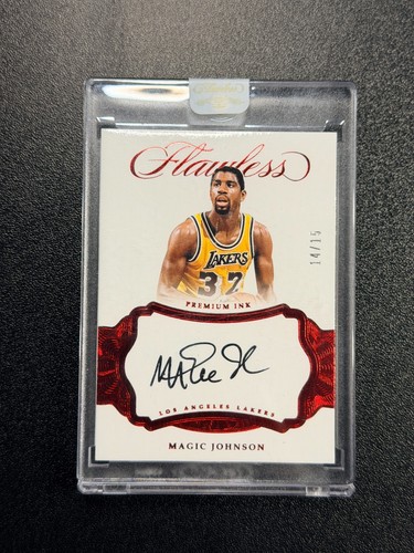 2016 Flawless Magic Johnson Premium Ink Auto RUBY SSP 14/15 LAKERS