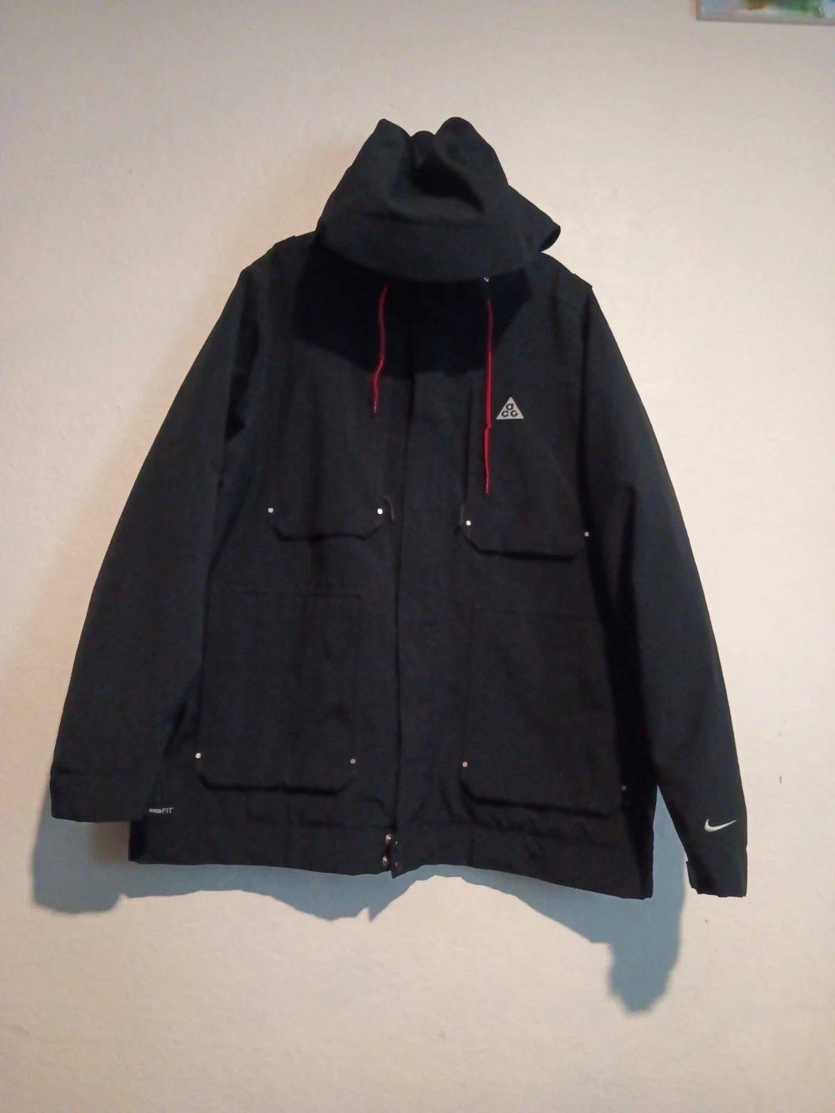Nike ACG NikeFIT STORM Jacket XXL Black Hooded Techwear Outdoor Coat RN56323
