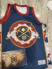 Fourth Wing x Denver Nuggets Jersey with Sealed Dragon Art Size XL