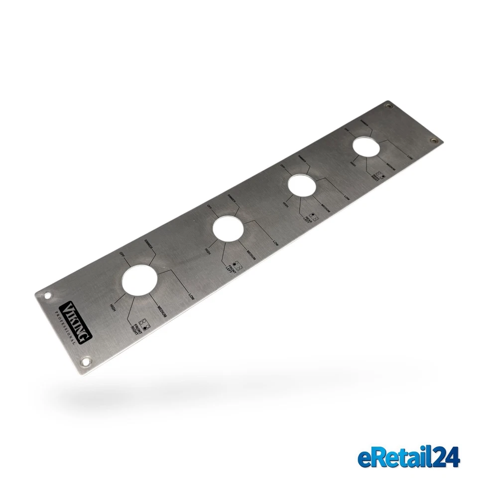 Panel de control de rango Viking VGSU101 PE040067 acero inoxidable/negro Foto 3 de 4