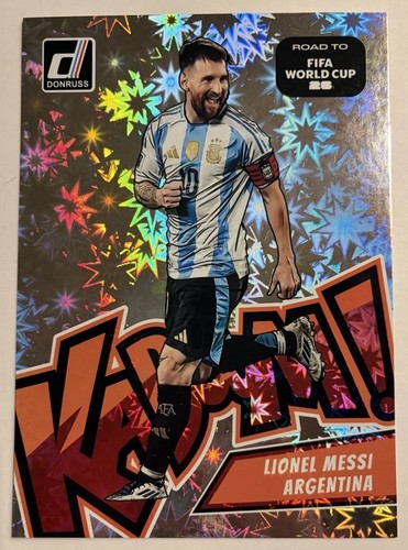 2025-26 Panini Donruss Road to FIFA World Cup Lionel Messi Kaboom Case Hit