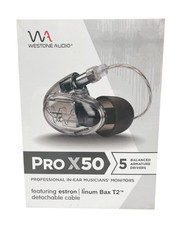 Westone Audio Pro X50 Earphones Five-Driver Noise Isolating In-Ear Monitor Wired