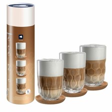 Leonardo Latte Macchiato Set GOCCE 6-tlg. Kaffeeglas Kaffeebecher Glas 390 ml