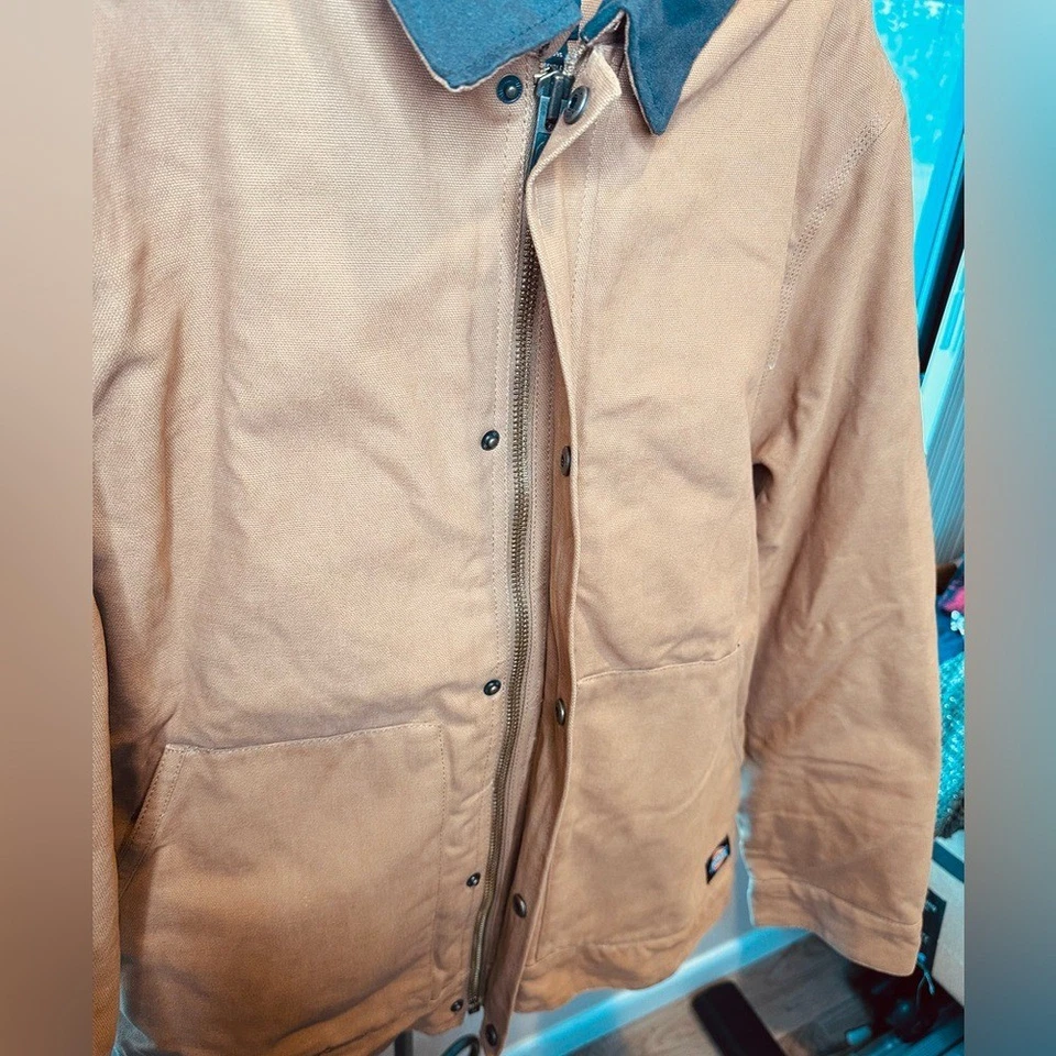 Dickies Beige Sherpa Lined Workwear Jacket Suze Large - Image 4 of 4