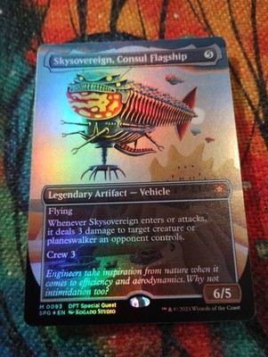 BORDERLESS FOIL Skysovereign, Consul Flagship - NM - Magic: The Gathering - MTG