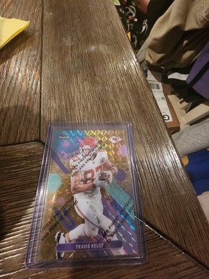 Travis Kelce 2025 Topps Finest #94 Common Gold Refractor w/ Coating /50 Chiefs