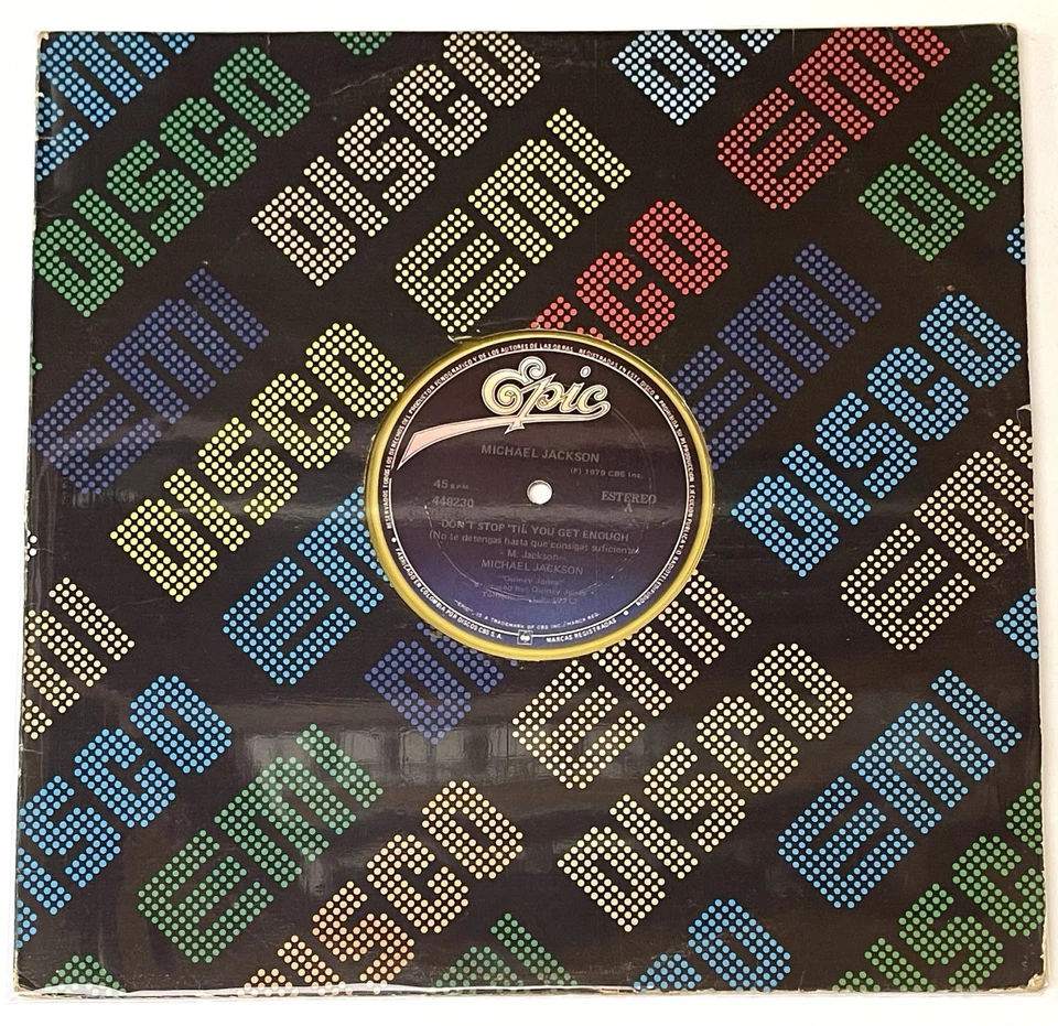 Michael Jackson – Don't Stop Til You Get Enough / Rock With You - Maxi 45 Yellow - Image 3 of 4