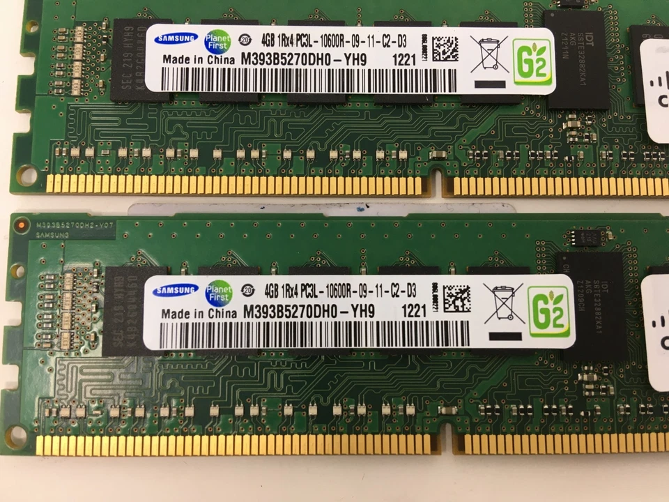 Samsung 16GB-4GBx4 1Rx4 PC3L-10600R-09-11-C2-D3 ECC-M393B5270DH0-YH9(SERVER RAM) - Image 4 of 4