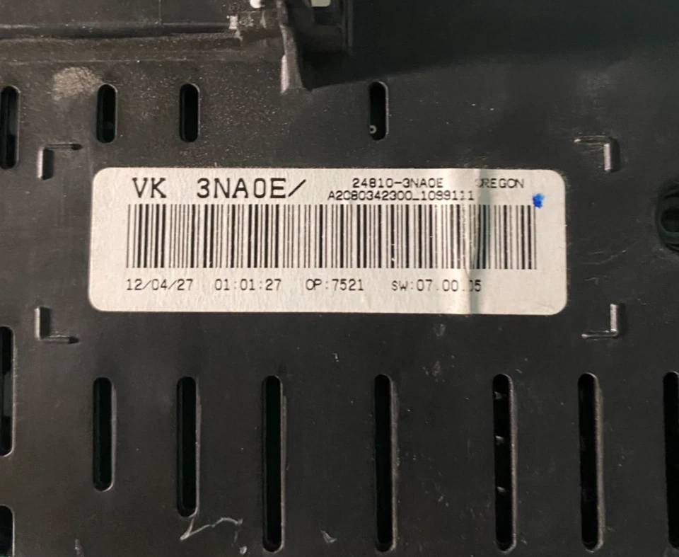 Cuadro de instrumentos velocímetro Nissan Leaf 2011-2014 24 k millas 24810-3NA0E Foto 3 de 3