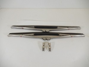 VINTAGE 12" ANCO 800 TURTLEBACK DULL FINISH WIPER BLADE SET PAIR