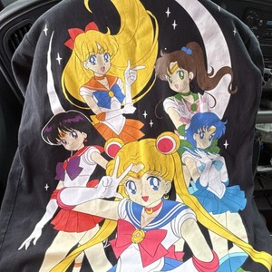 T-shirt Homme Sailor Moon Vintage – Années 2000, Noir Et Blanc, Taille L