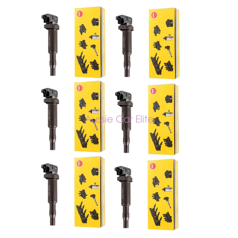 U5394 6pcs OEM NGK Ignition Coil Pack Set for 2014-2018 BMW M3 X4 435i 3.0L V6 - Image 3 of 3