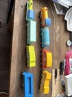 Gigglescape Magnetic Trains Cars 8pcs. Works With Wooden Track Hardly Used — photo 1