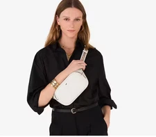 NWT Kate Spade New York EMMA Leather Belt Bag Fanny Pack In Parchment