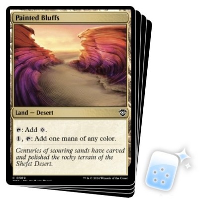 PAINTED BLUFFS X4 Outlaws Of Thunder Junction: Commander Magic MTG MINT CARD