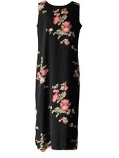 Premier International Dress (L) Midi Sleeveless Side Slits, Colorful Easycare
