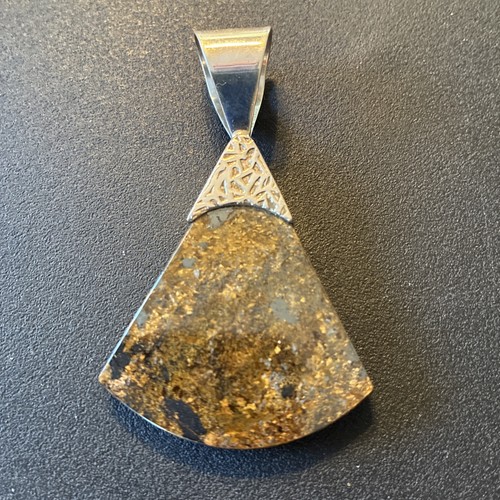 Mine Finds by Jay King Desert Rose Trading Jasper Pendant Sterling