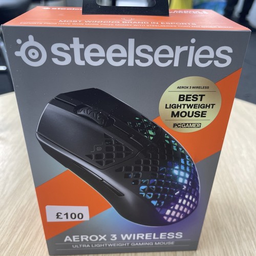 Brand New Sealed SteelSeries Aerox 3 Wireless Gaming Mouse Black - Picture 5 of 5