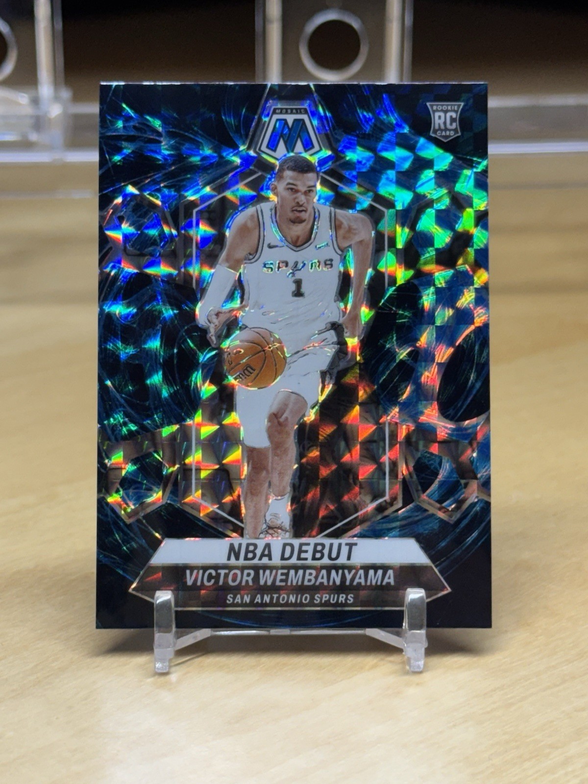 2023-24 Victor Wembanyama #257 Mosaic Genesis Rc Nba Debut Rookie Rare Ssp Spurs