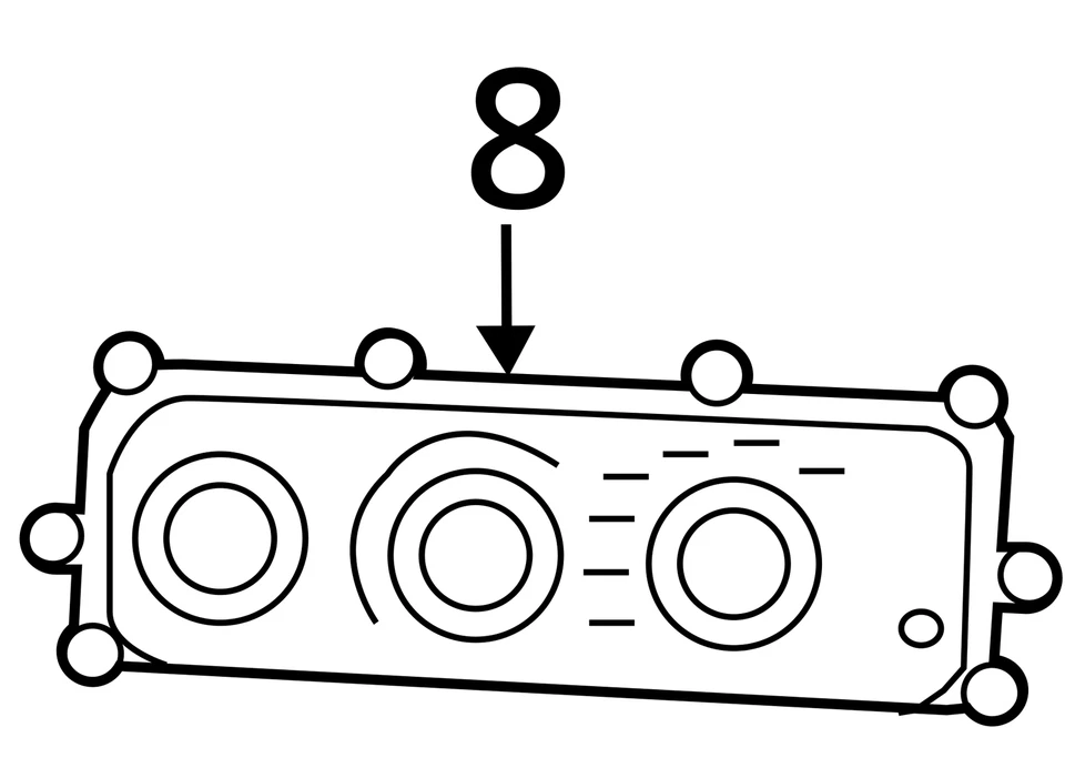 2010-2014 Dodge Avenger aquecedor CA controle climático P55111949ac QJXCJ - Imagem 4 de 4