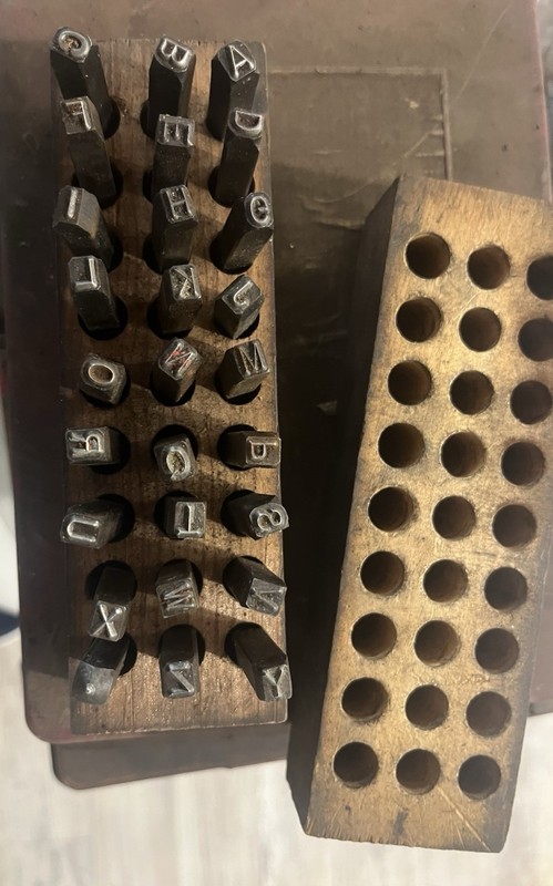 Vintage Mac Tools letter punch set 3/16