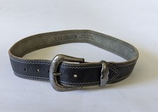 French Connection genuine leather belt made in England, featuring western-style