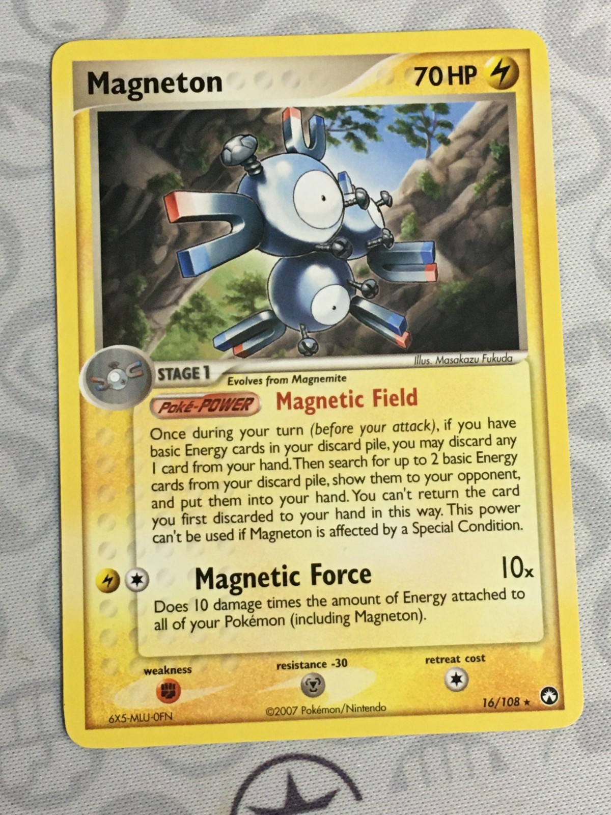 D1376 POKEMON TCG POWER KEEPERS MAGNETON 16 NM RARE