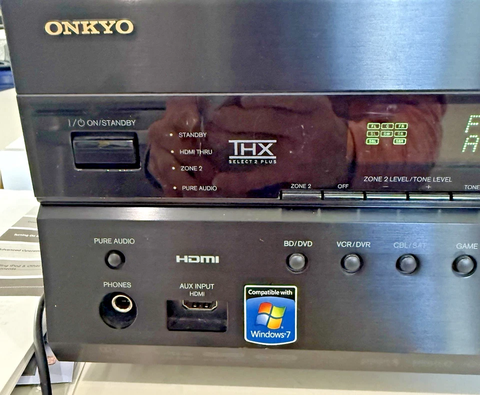 Onkyo TX-NR708 1080P 7.2 AV Receiver Ampli-tuner Audio Video Home Theater EUC - Image 4 of 4