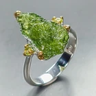 AAA color 8 ct+ Natural Tourmaline Ring 925 Sterling Silver Size 8 /R455405