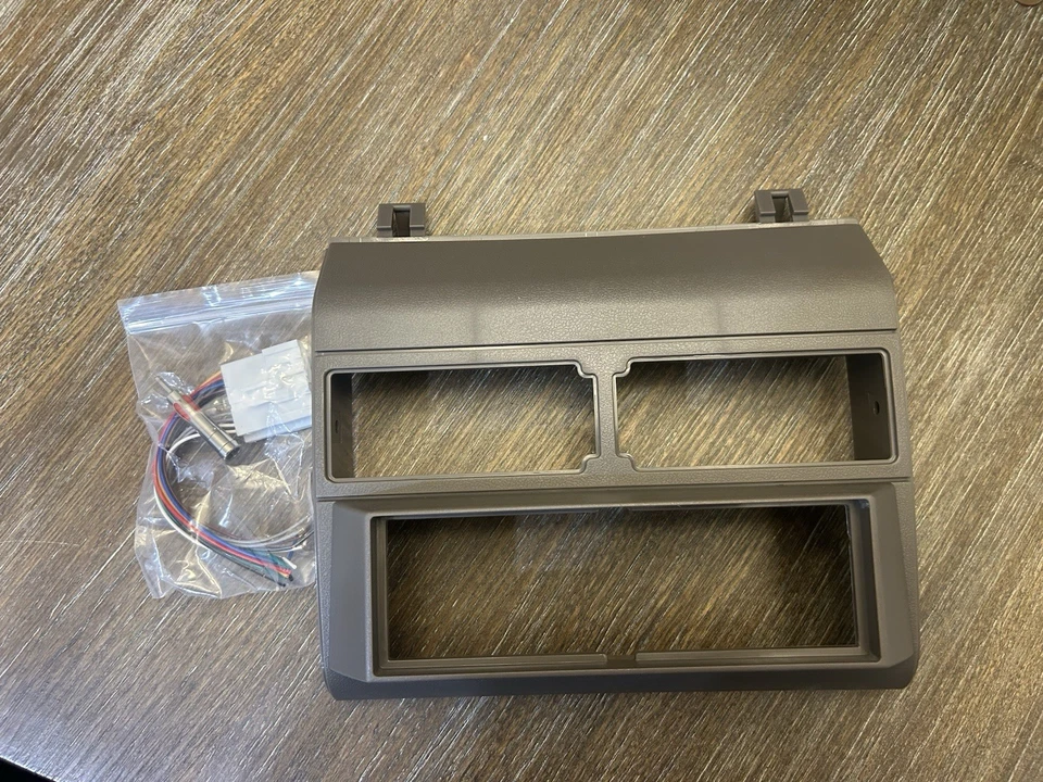 APTO PARA CAMIONETA CHEVY GMC 1988-1994 RADIO ESTÉREO DE COCHE gris bisel de tablero Foto 2 de 3